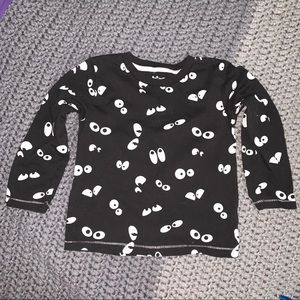 GLOW IN THE DARK eyes long sleeve shirt